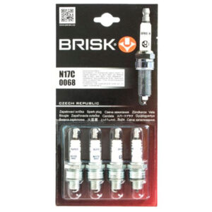 Свеча зажигания УАЗ-451, 4218, ЗМЗ-24, 402, 4021 медный электрод BRISK (к-т 4 шт.) блистер