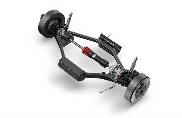 Устройство подвески автомобиля: основные компоненты — амортизаторы, пружины, рычаги, стабилизатор