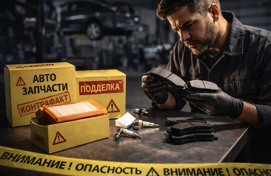 Поддельные автозапчасти и риск их использования