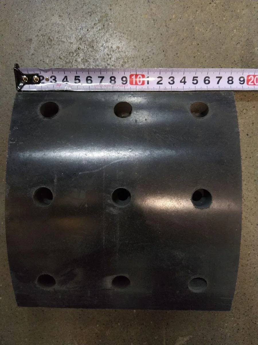 Накладка тормозная сверленая (B=160, L=183, D=380, R=191, h1=18.5, h2=13) для ПАЗ-320401-03, ПАЗ-320412-03, ПАЗ-Вектор