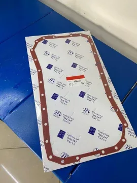 Прокладка поддона масляного картера для двигателя Cummins EQB140-2 (зеленая, MVQ) с полиамидными шайбами