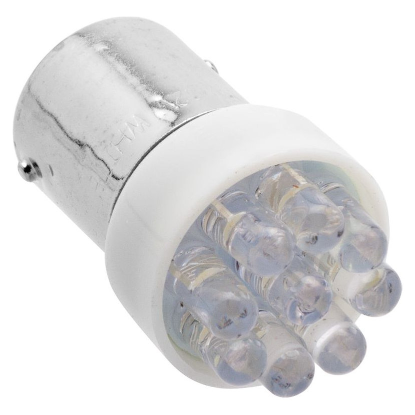 Лампа светодиодная Т15 12V 9LED белая BA15S для указателей поворота и стоп-сигнала